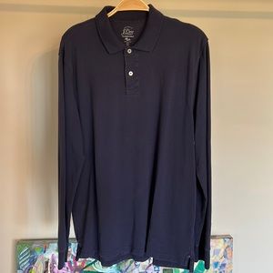 J. Crew classic polo long sleeve size large
